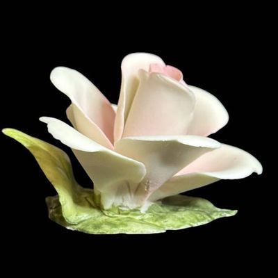 Sale Photo Thumbnail #1023:  3 Capodimonte Floral Porcelain Figurines  3-4 Inches Each.                           