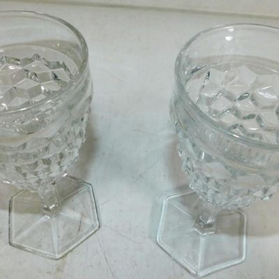 Sale Photo Thumbnail #1140:  American Fostoria Glassware Set  Includes Goblets and Tumblers.                           