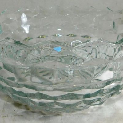 Sale Photo Thumbnail #1148:  American Fostoria Clear Glass Bowl  9 Inches.                           