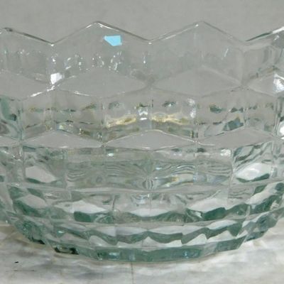 Sale Photo Thumbnail #1146:  American Fostoria Clear Glass Bowl  9 Inches.                           