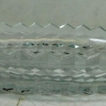 Sale Photo Thumbnail #1165:  American Fostoria 3-Piece Glass Set With Divided and Footed Bowls.                           