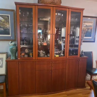 Sale Photo Thumbnail #26: Mid-Century Danish Scovby breakfront cabinet