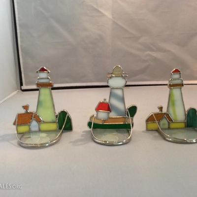 Lot 6A Lighthouse tea light holders