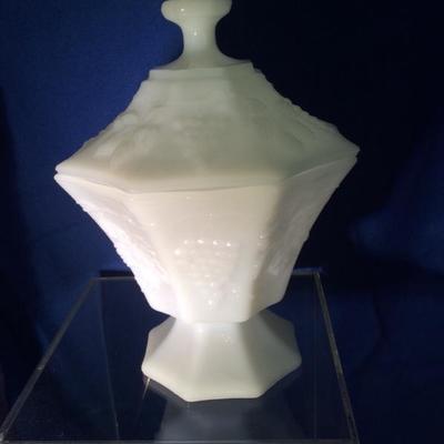 Milk Glass Candy Dish