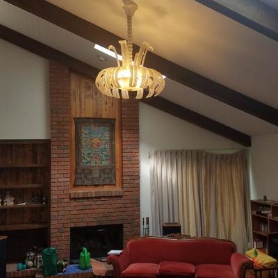 Lot-41 Rare Hand Blown Murano Glass Ceiling Chandelier