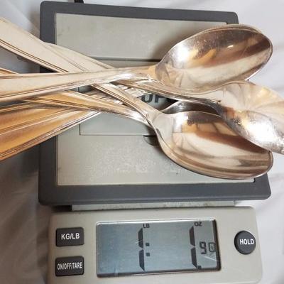 Lot-63 42 Pc Loose Ercuis Silverware Stamped Knives & Spoons