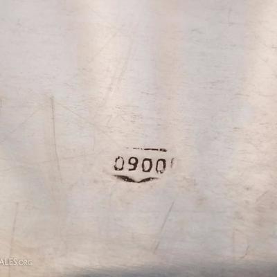 Lot-82 17" Silver Serving Platter Stamped 900