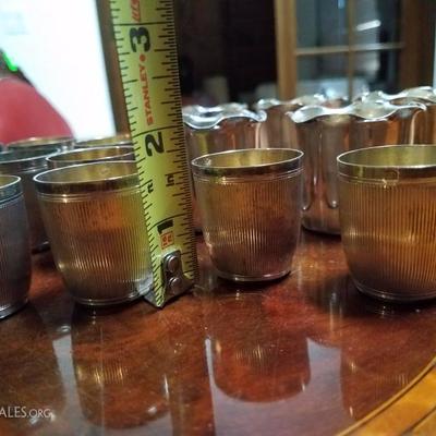 Lot-166 Mixed Lot Silver Communion Cups 