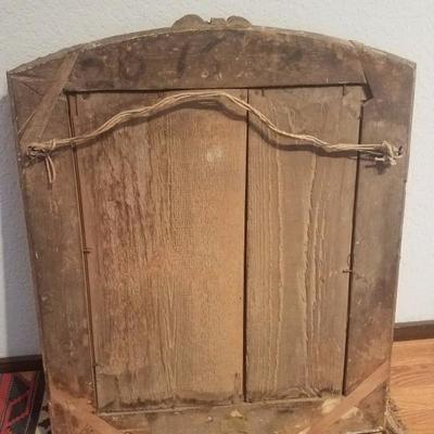Lot-45 Victorian Wood Carved Wall Hanging Mirror