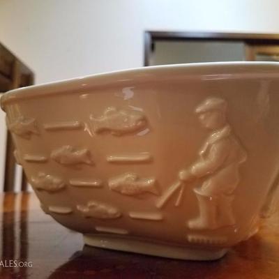 Lot-152 Royal Copenhagen Denmark Bowl White Glass