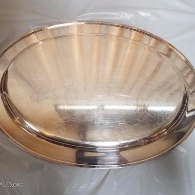 Lot-83 19" Sliver Plate Serving Platter