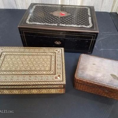 Lot-134 Set of 3 Misc Boxes