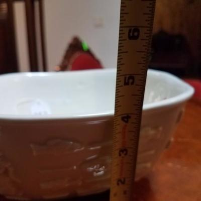 Lot-152 Royal Copenhagen Denmark Bowl White Glass