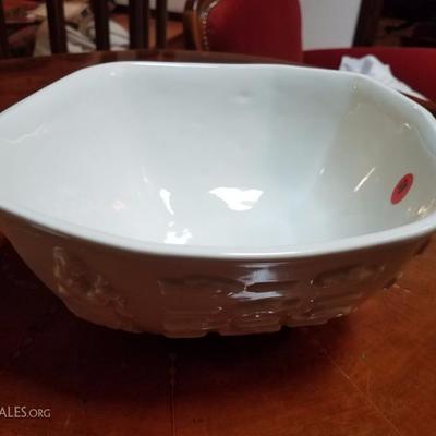 Lot-152 Royal Copenhagen Denmark Bowl White Glass