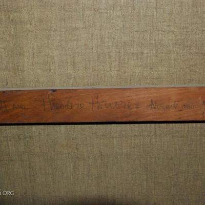 Lot-25 Antique Oil Panting Artist Signed 1899 48"x40"