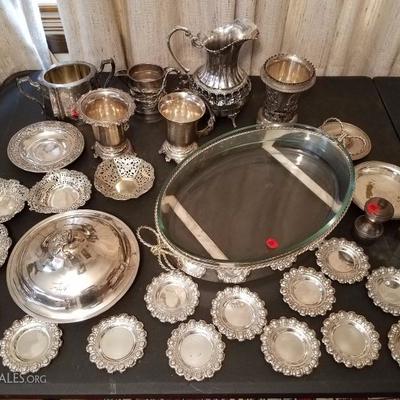Lot-156 31 Pc Mixed Lot Silver Plate Various Piece Lot