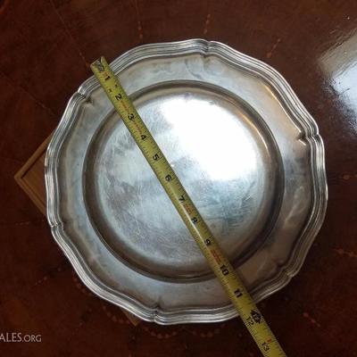 Lot-73 Silver 830S Large 12" Serving Platter