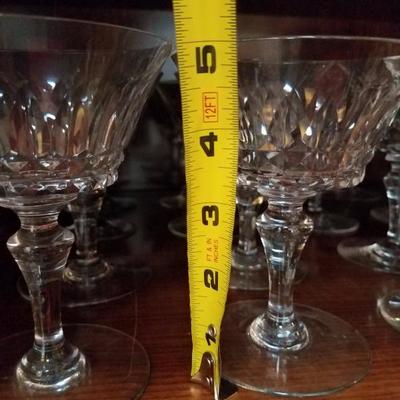 Lot-107 Clear Baccarat Crystal Champagne Goblets 12.5cm Lot of 12