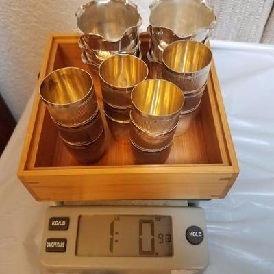 Lot-166 Mixed Lot Silver Communion Cups 