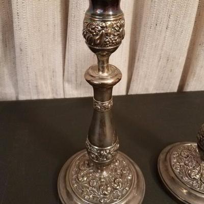 Lot-36 Pair of 10.5" Candle Holders 