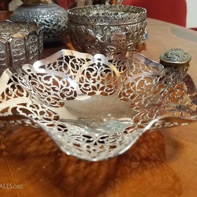 Lot-78 10 Pc Mixed Various Lot Silver Plate Assortment