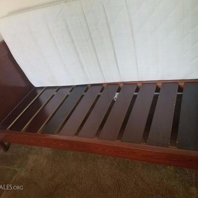 Lot-20 Wooden Single Slated Bed Frame