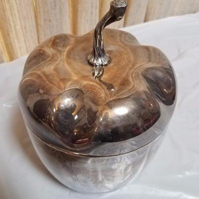 Lot-113 Silverplate Ice Bucket (Lighthouse)