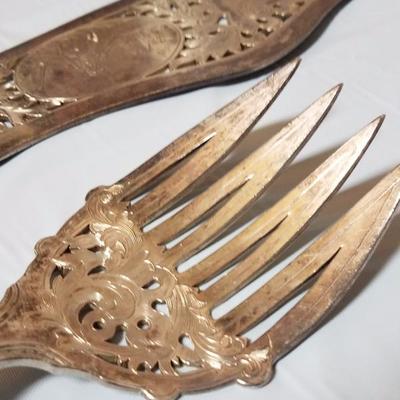 Lot-65 5 Pc Fork, Knife, & Spoon Lot Silver Plate WT