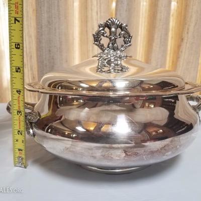 Lot-85 7x8 Elephant Stamped Soup Tureen