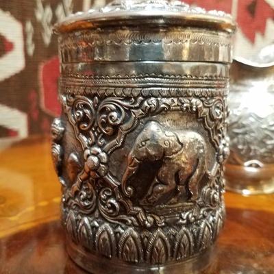 Lot-80 11 Pc Various Mixed Silver Plate Assortment (Teapot)
