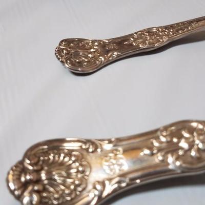 Lot-65 5 Pc Fork, Knife, & Spoon Lot Silver Plate WT