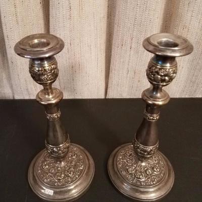 Lot-36 Pair of 10.5" Candle Holders 