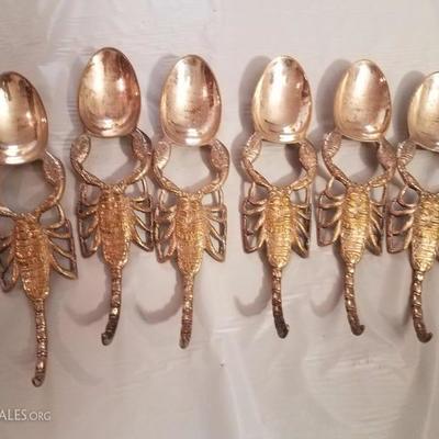 Lot-162 Scorpion Salt Cellars Set of 6 #2