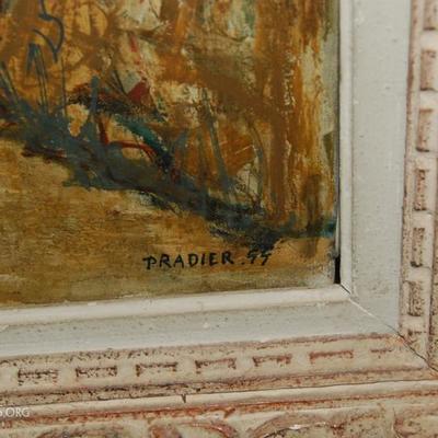 Lot-25 Antique Oil Panting Artist Signed 1899 48"x40"