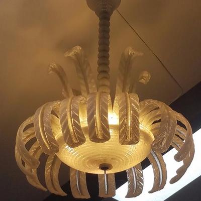 Lot-41 Rare Hand Blown Murano Glass Ceiling Chandelier