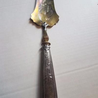 Lot-51 Finely Engraved Single Antique Pie/Cake Server in Case