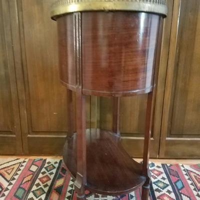 Lot-19 Small 3 Drawer End Table W/ Marble Top