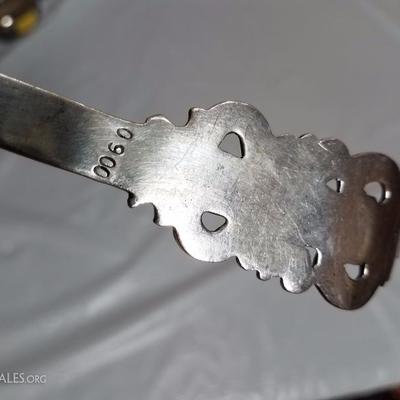 Lot-64 Single Large 9.5" Silver Spoon Stamped 900