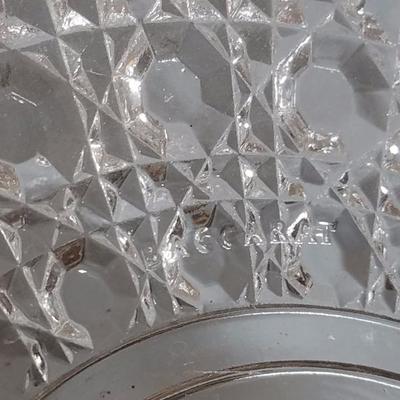 Lot-94 Vintage Footed Crystal Baccarat Bowl 2 Tier