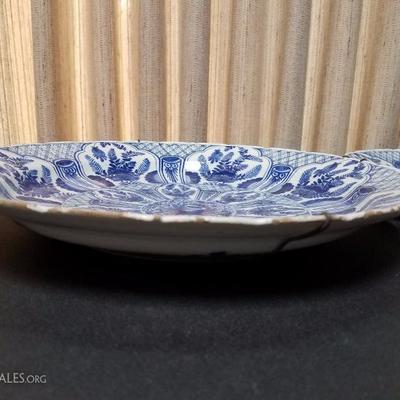 Lot-116 Set of 2 Blue Asian Plates #2 (Excellent Cond.)