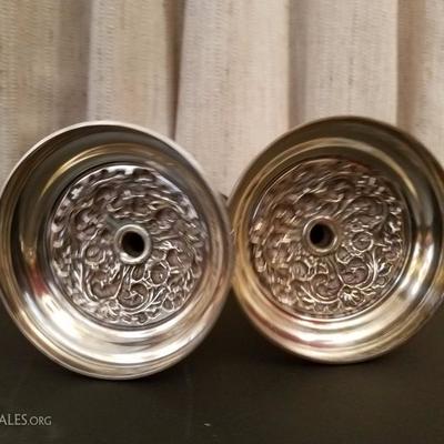 Lot-36 Pair of 10.5" Candle Holders 