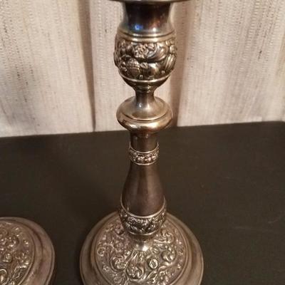 Lot-36 Pair of 10.5" Candle Holders 