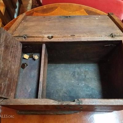 Lot-161 Antique Spanish Wooden Chest