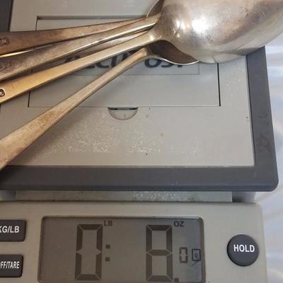 Lot-61 5 Pc Silver Plate Spoon Lot Stamped (Loose)