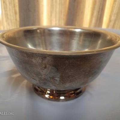 Lot-86 Small Paul Revere Reproduction Oneida Bowl w/ Liner