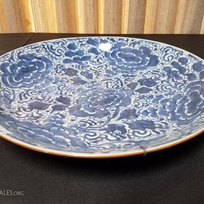 Lot-115 Set of 2 Blue Asian Plates #1 (1 repaired)