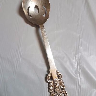 Lot-64 Single Large 9.5" Silver Spoon Stamped 900