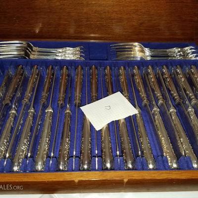 Lot-66 Walker & Hall Sheffield Silverware Set in Box
