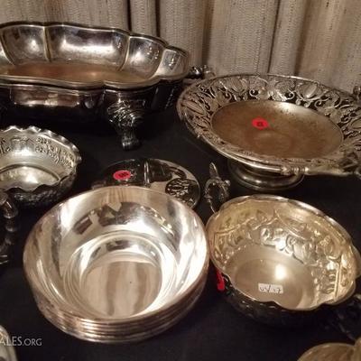 Lot-160 Mixed Lot of Silver Plate Various Pieces 25+ 