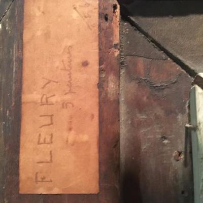 Lot-25 Antique Oil Panting Artist Signed 1899 48"x40"